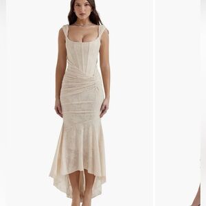 House of CB Cesca Floral Ruched Dress